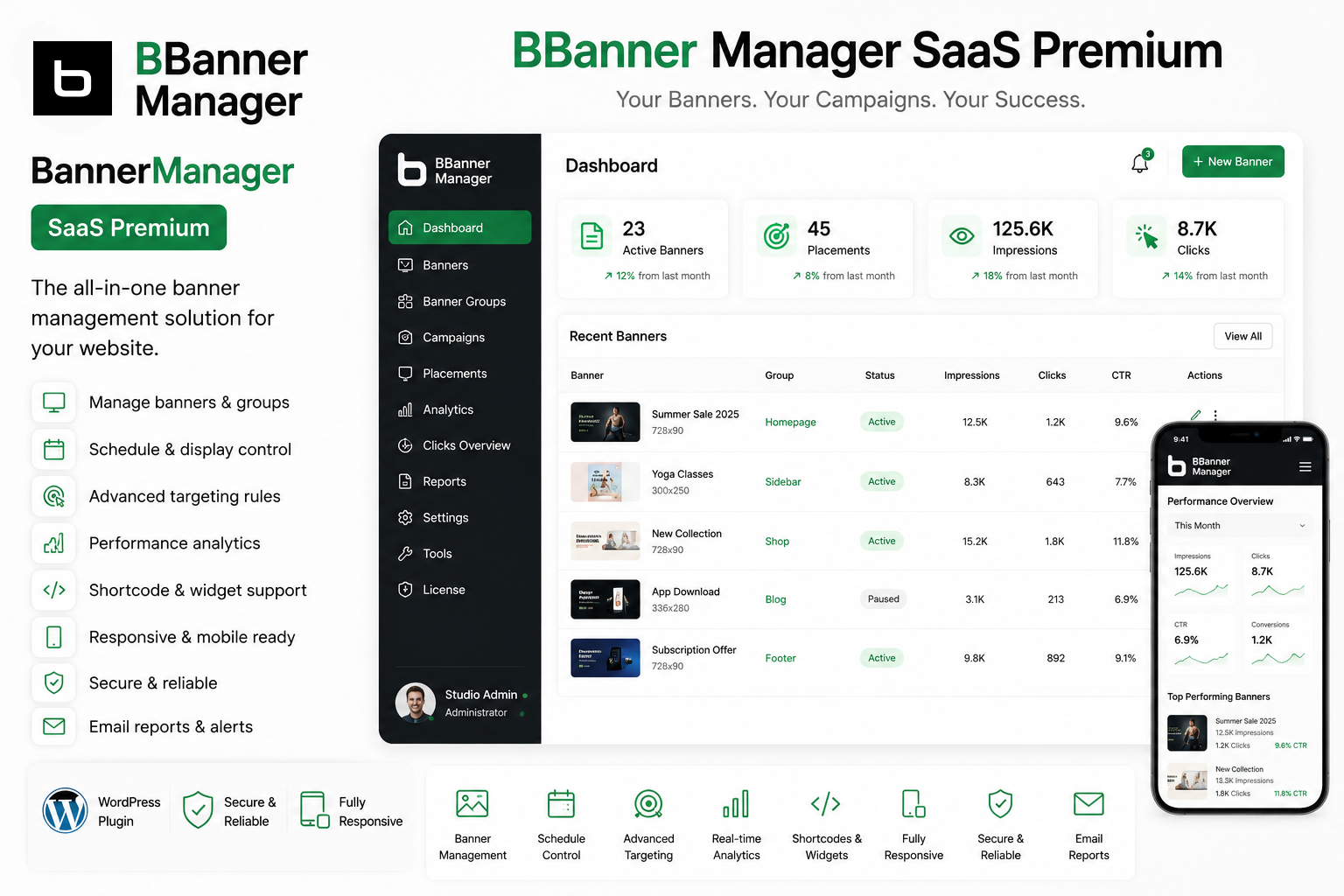 BBanner Manager preview