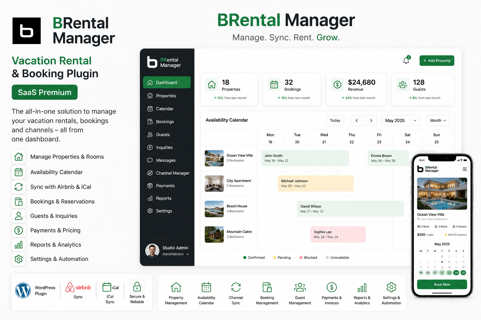 BRental Manager preview